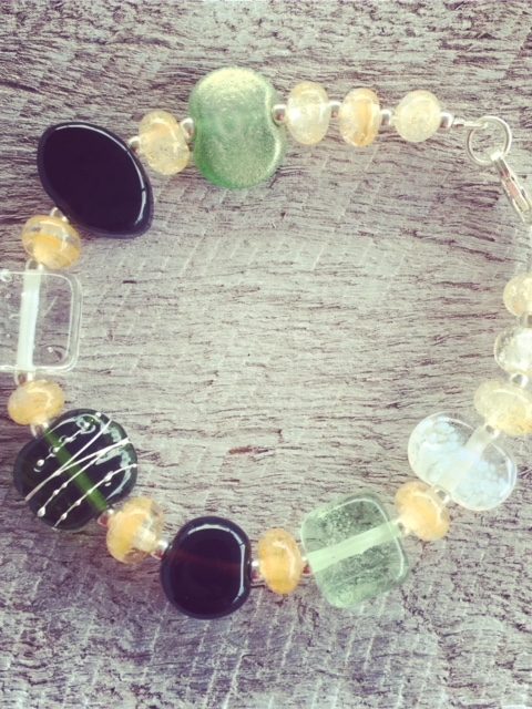 recycled glass beads