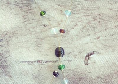 Recycled glass bead | prototype necklace