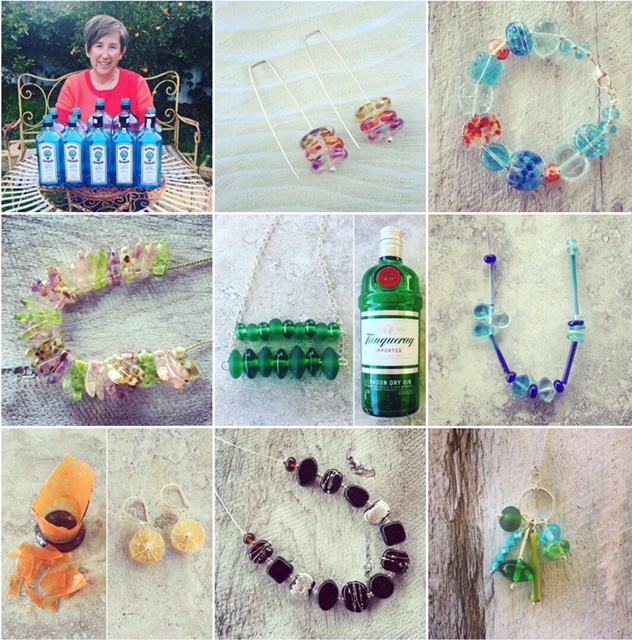 A year of recycled glass jewellery