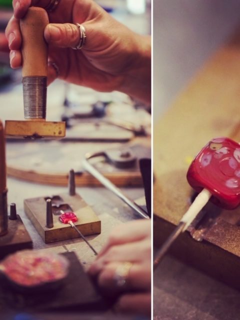 Recycled glass beads | behind the scenes in the lampwork studio