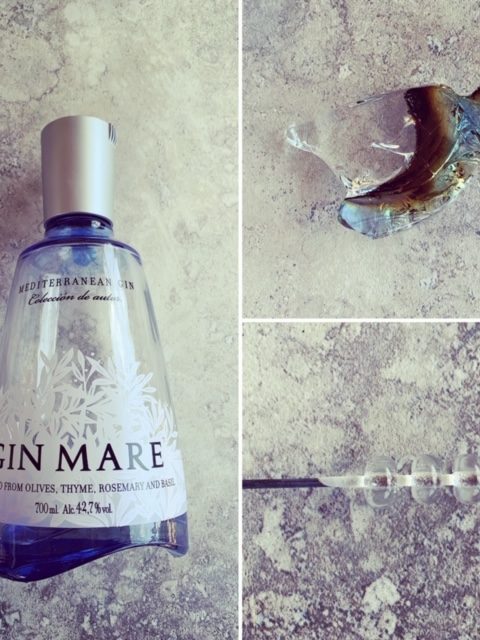 Recycled glass beads | sometimes the colour in the glass burn out and the beads are just clear.