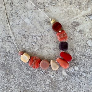 Coral brown necklace