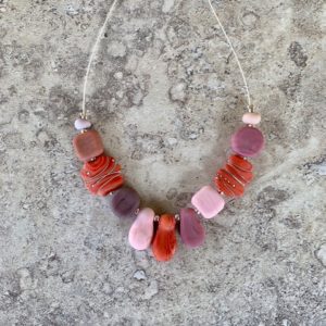 Coral and pink necklace