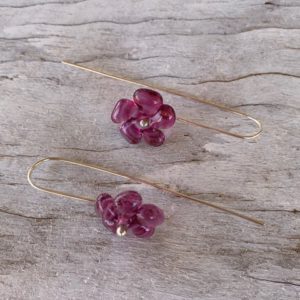 Purple Flower earrings