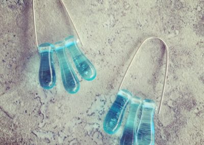 Bombay Sapphire Gin earrings! Simply stunning