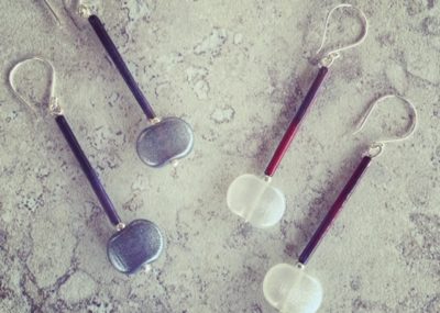 Long gin and tonic earrings, perfect for a night out