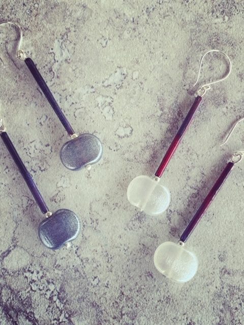 Long gin and tonic earrings, perfect for a night out