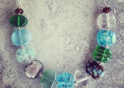 World Gin Day 2019 - celebrate with a necklace made from Tanqueray, Bombay Sapphire and Hendricks gin bottles