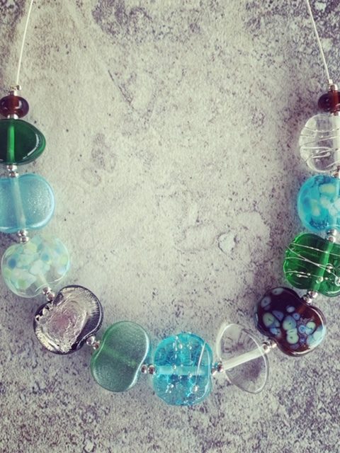 World Gin Day 2019 - celebrate with a necklace made from Tanqueray, Bombay Sapphire and Hendricks gin bottles