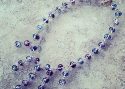 Beautiful recycled glass necklace