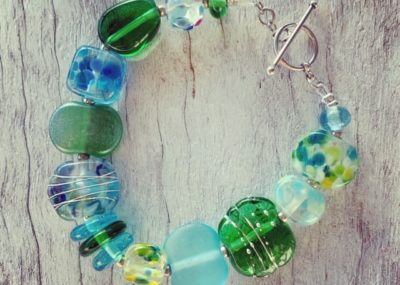 Bombay Sapphire and Tanqueray Gin bottle bracelet