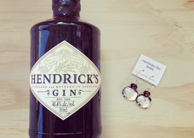 Hendricks Gin bottle earrings