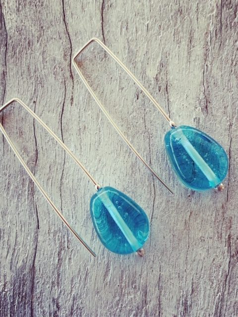 Custom request for Bombay Sapphire Gin bottle earrings