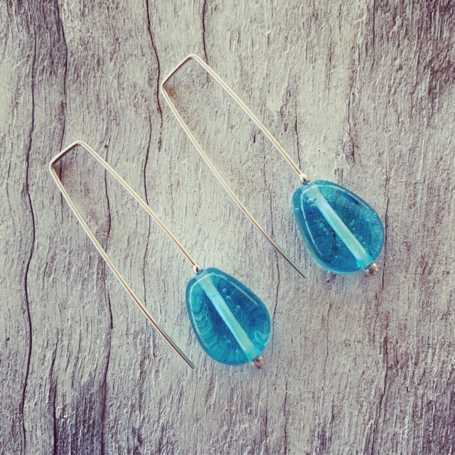 Custom request for Bombay Sapphire Gin bottle earrings