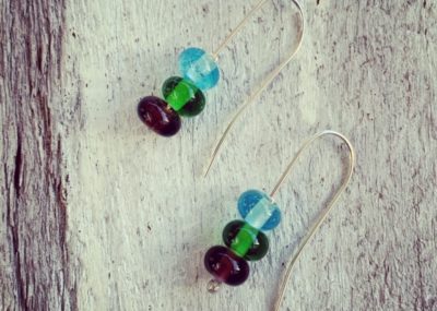 Gin bottle earrings