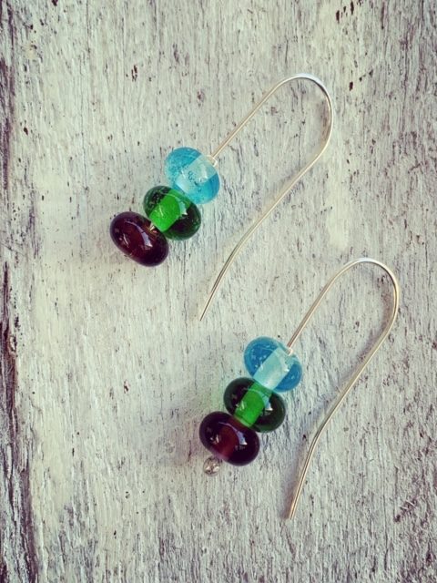 Gin bottle earrings
