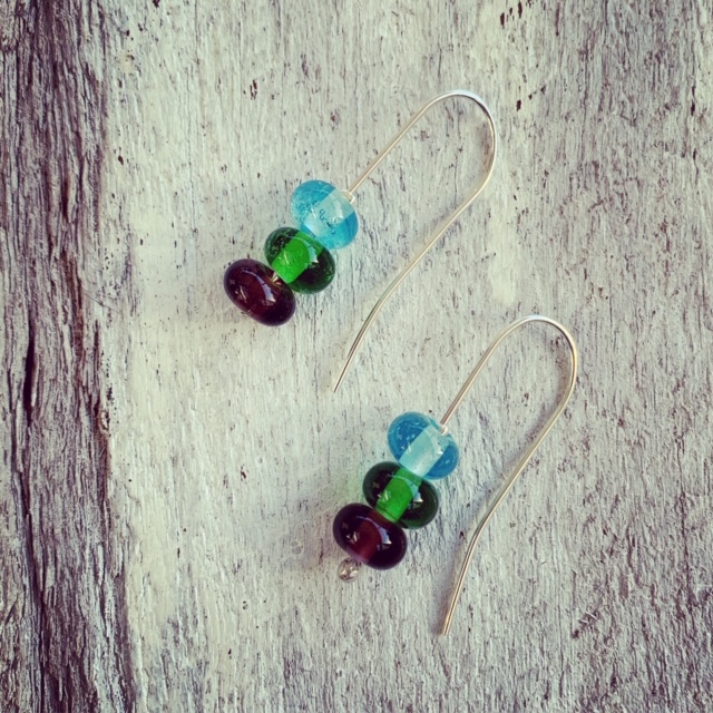 Gin bottle earrings