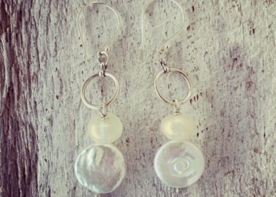 Gold and Pearl Earrings