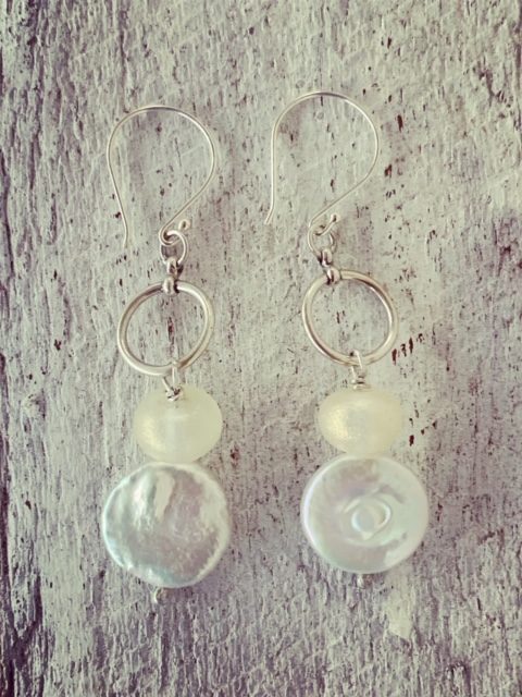 Gold and Pearl Earrings