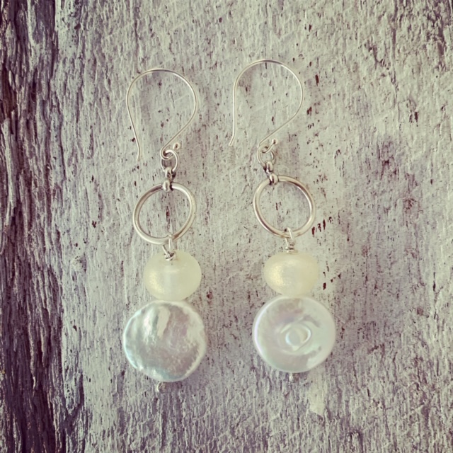 Gold and Pearl Earrings