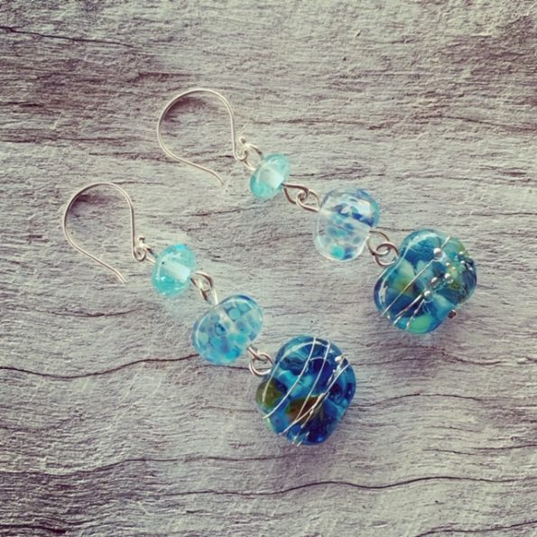 Gin and wine bottle earrings