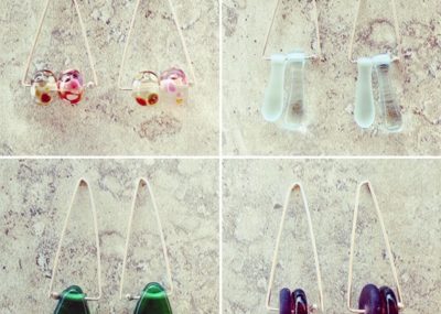 Day 68. Yesterday I made 8 pairs of triangle earrings featuring all sorts of recycled glass beads for my newsletter. These earrings are all available in my online shop. Today I am enjoying a day off by the river. It’s a gorgeous day. Hope you are having fun wherever you are.