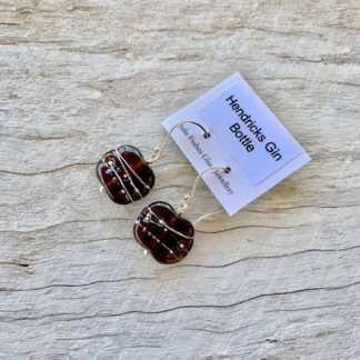 Hendricks Gin - Earrings with Fine Silver Wire