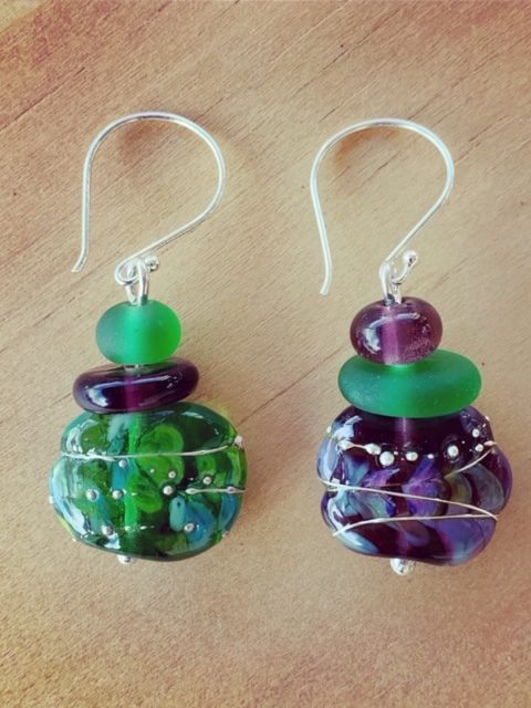 Tanqueray and Hendricks Limited Release gin bottle earrings