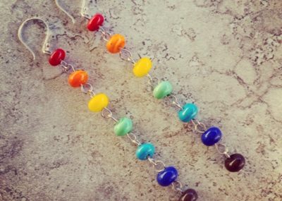 rainbow earrings