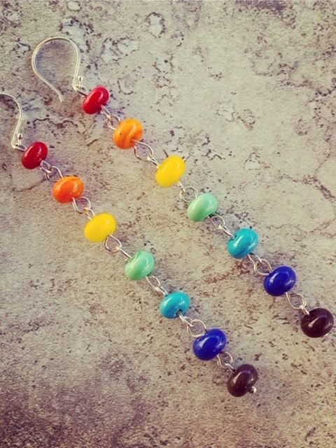 rainbow earrings