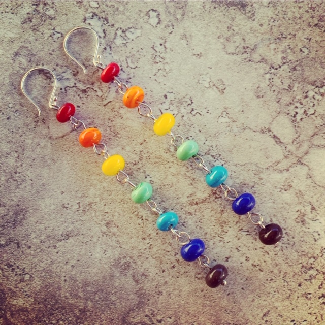 rainbow earrings