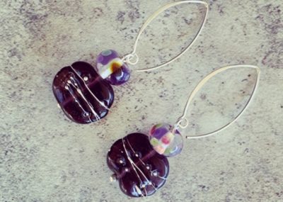 Hendricks Gin (Limited Release) and Fever Tree recycled glass earrings