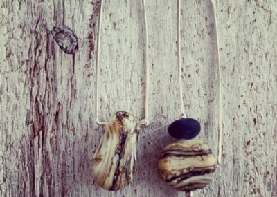 mismatched glass earrings