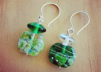 Mismatched gin and tonic earrings