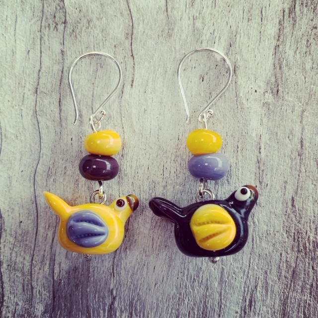 Bird earrings