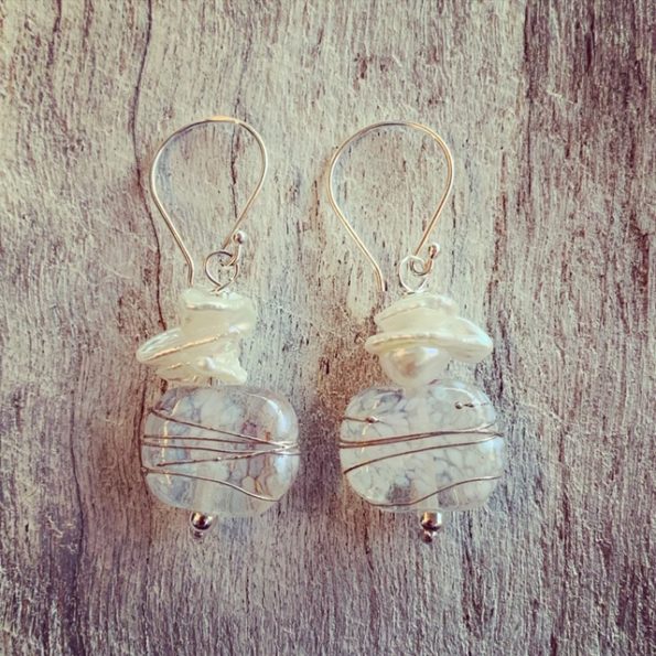 wine bottle earrings