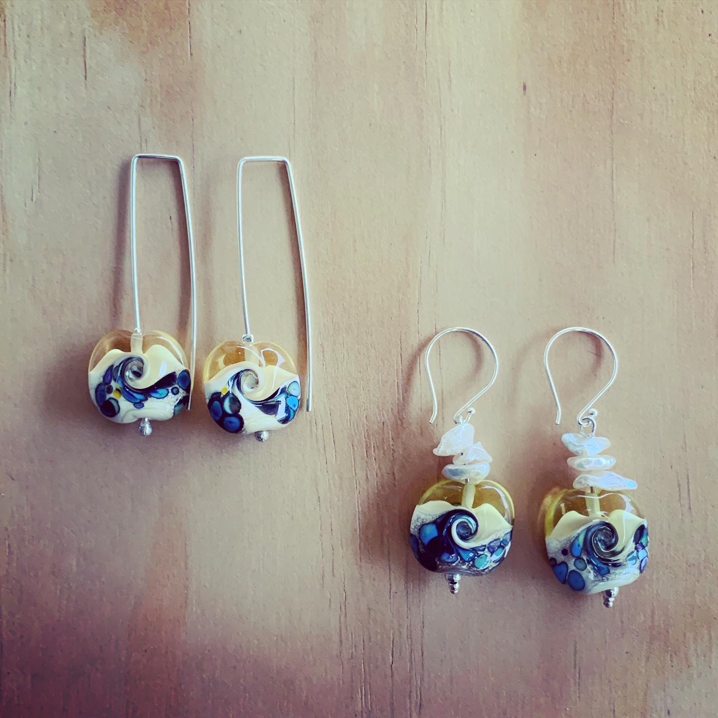 ocean inspired earrings