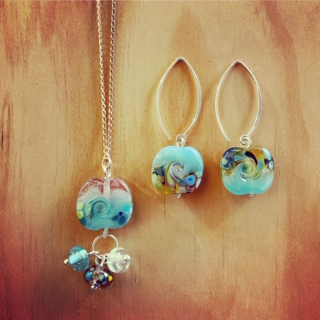 ocean inspired glass jewellery