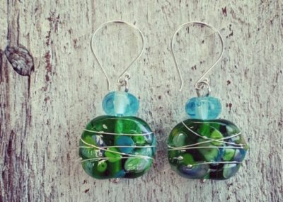 gin bottle earrings