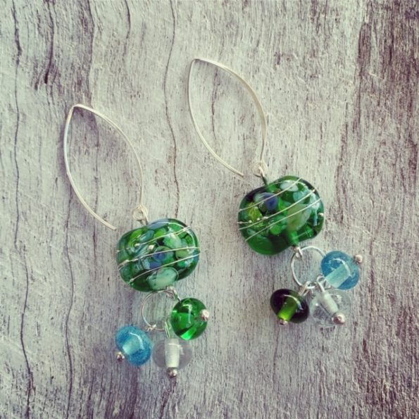 Tanqueray Gin Bottle earrings