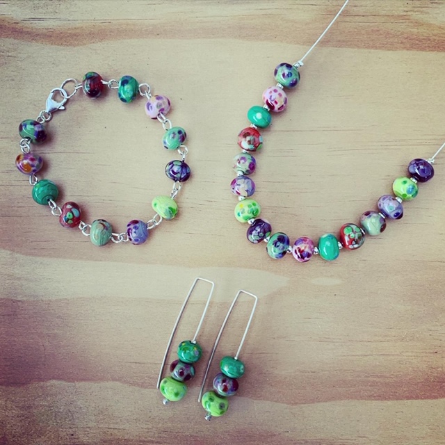 handmade glass bead jewellery