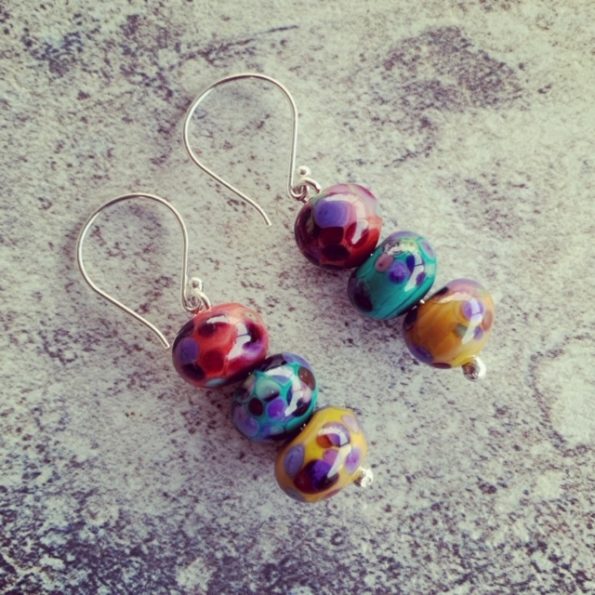 lampwork earrings