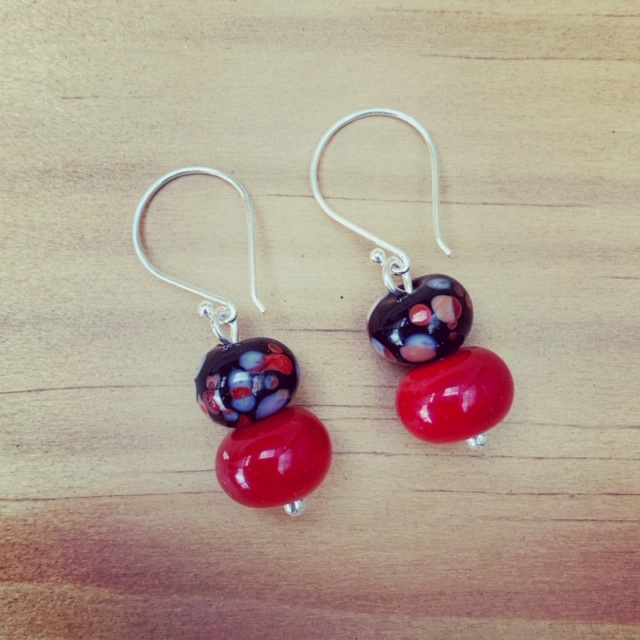 Classic Red Earrings