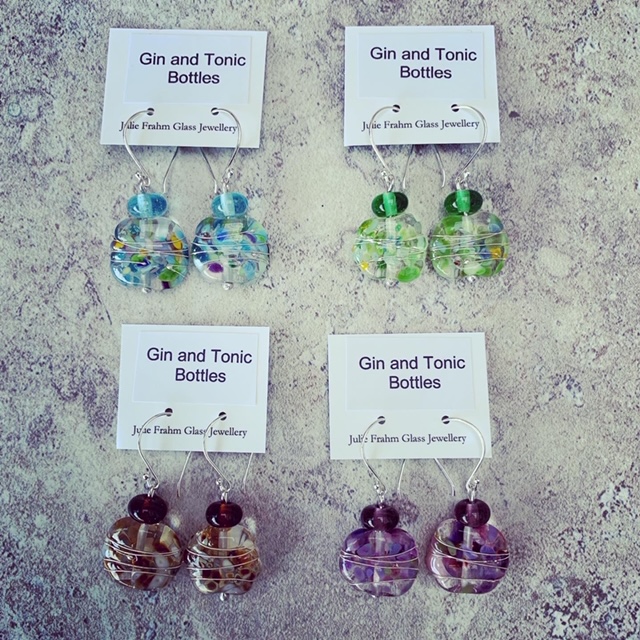 gin and tonic earrings