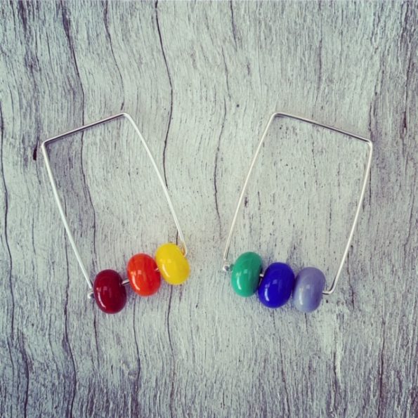 rainbow earrings
