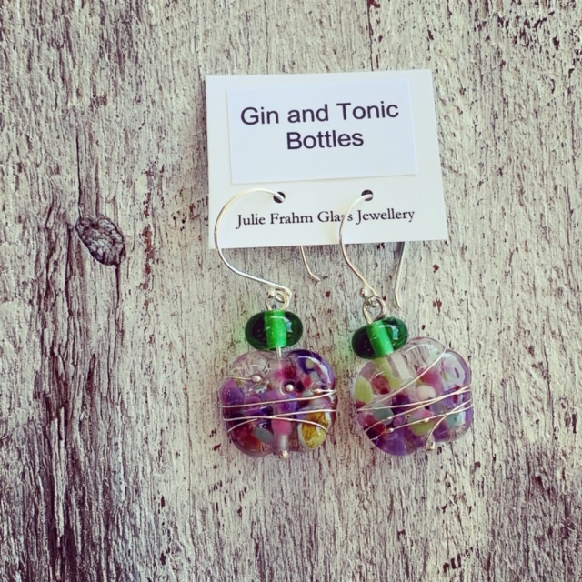 gin and tonic earrings