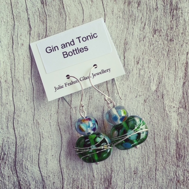 gin and tonic earrings