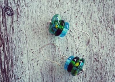 gin bottle earrings