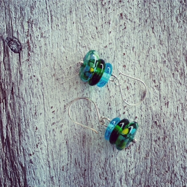 gin bottle earrings