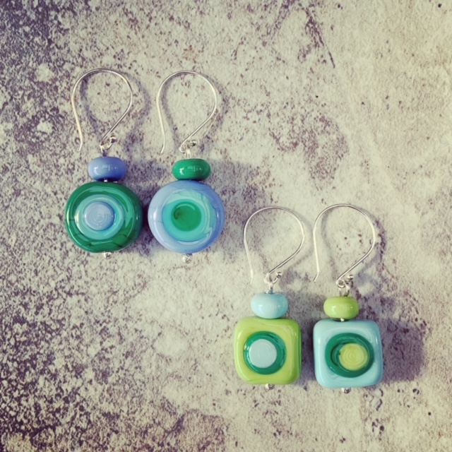 Kandinsky inspired earrings